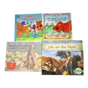 Scholastic Clifford Kids Book Bundle Farm Pumpkin Bear Story Set
